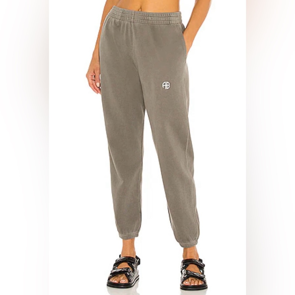 Anine Bing Sport Evan Jogger in Olive (Size: Small)